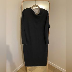 Grey terry Frank & Eileen funnel neck dress, Size L
